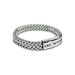 NEW KNOTWTR unisex bracelet in platinum